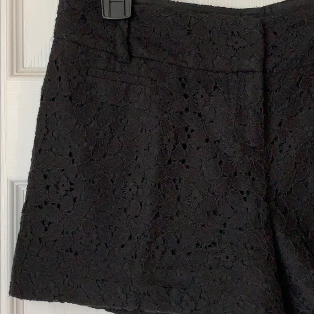 Loft “Marisa”‎ Black Lace Shorts - Picture 2 of 5